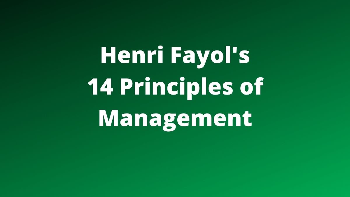 Principles of Management