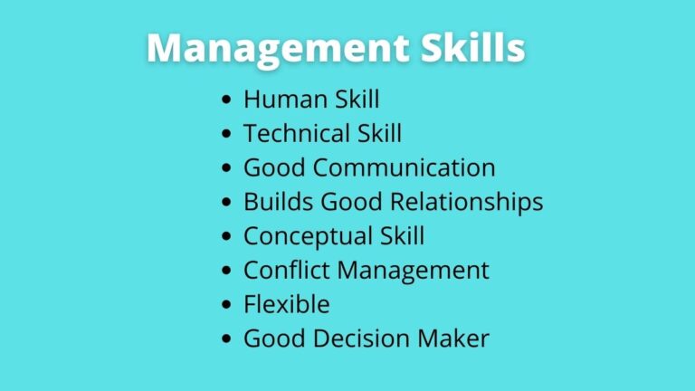 Management Skills