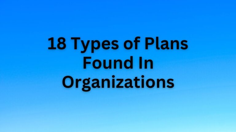 Types of Plan