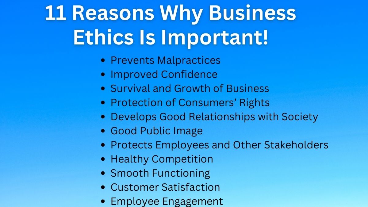 Importance of Business Ethics