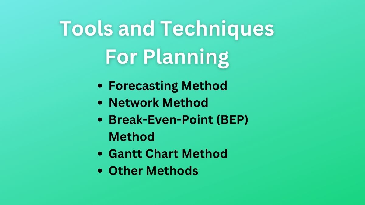 tools for planning