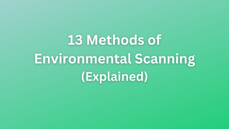 Methods of Environmental Scanning