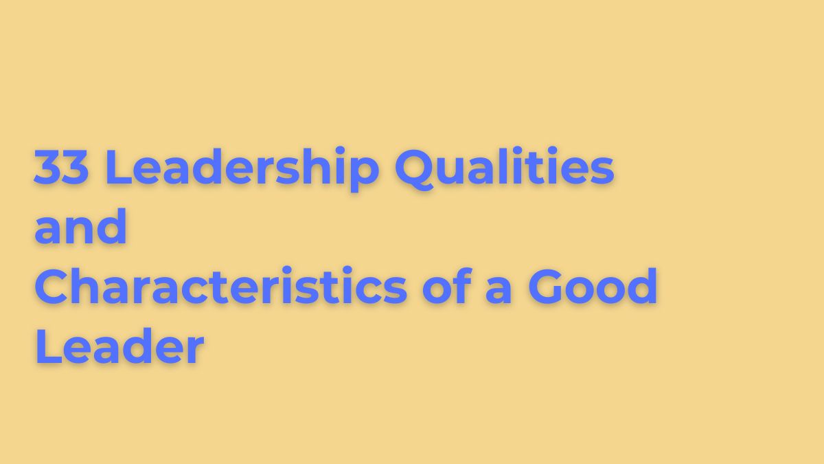 Leadership Qualities