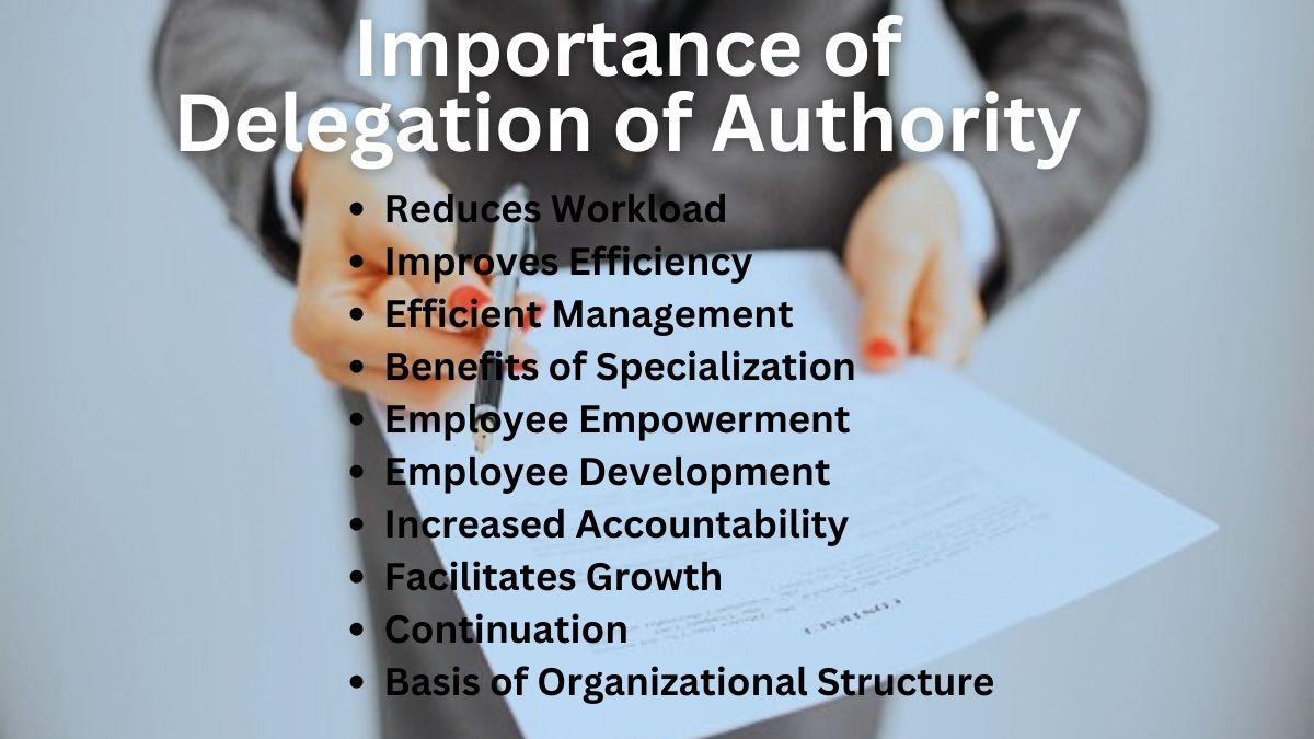 10 Importance of Delegation of Authority - BokasTutor