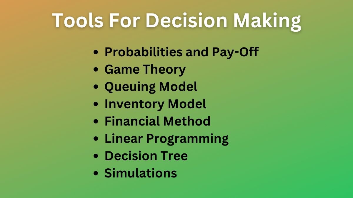 techniques for decision making