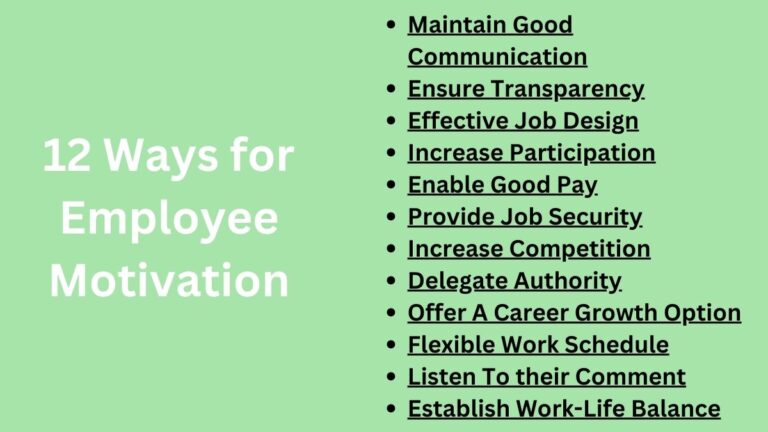 12 ways to motivate employees