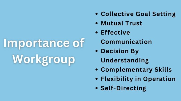 Workgroup Importance