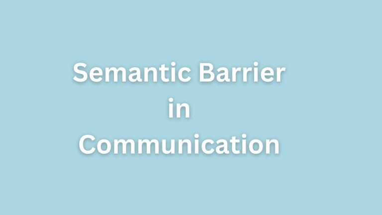 Semantic Barrier in Communication