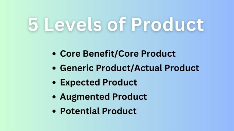 5 levels of product