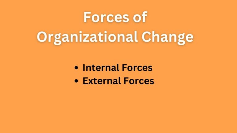 Forces of Organizational Change