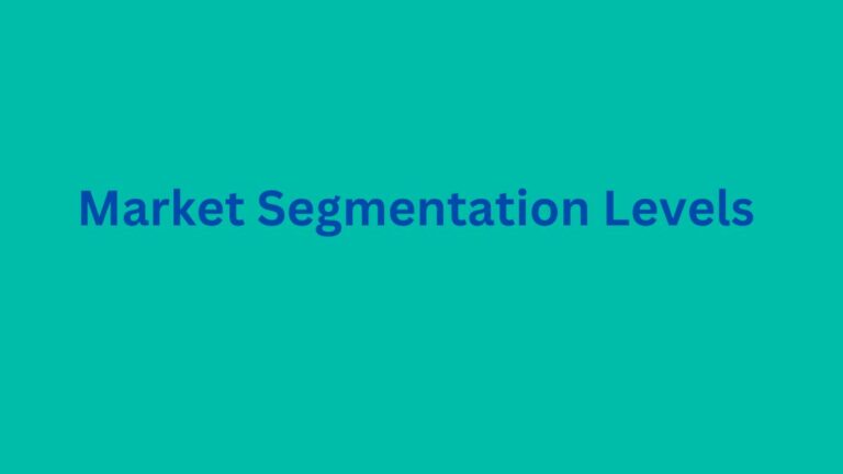 Market Segmentation Levels