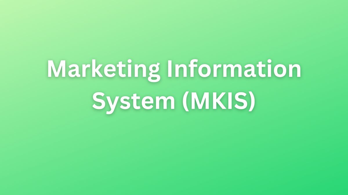 Marketing Information System