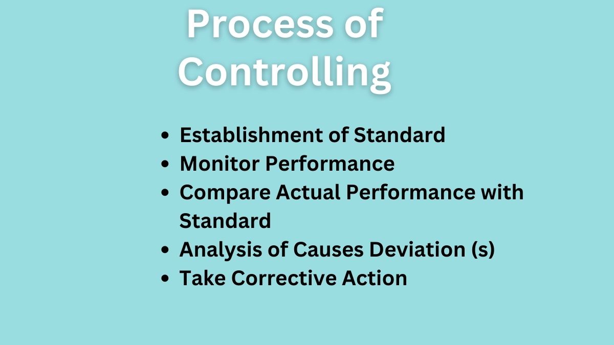 process of controlling