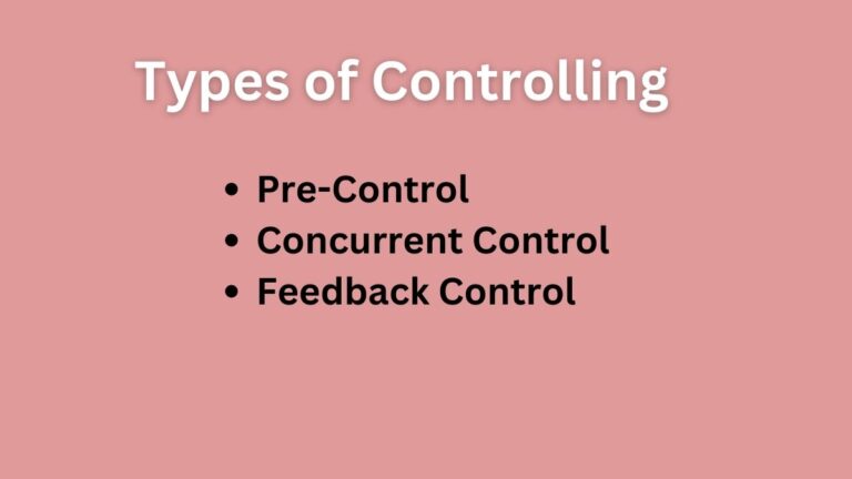 Types of Controlling