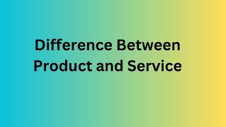 difference between product and service