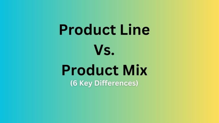 Difference between product mix and product line