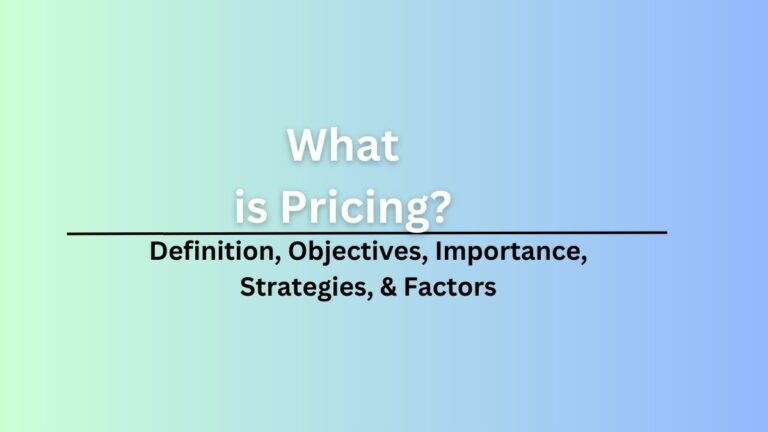 Pricing